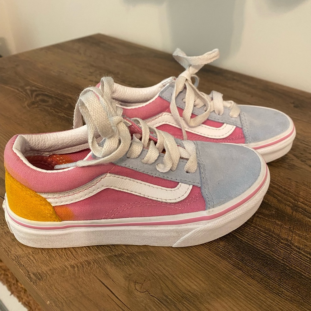 Children’s Old Skool Color Block Vans Sneakers